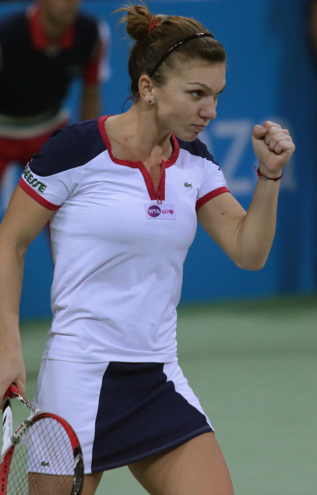 Simona Halepová se raduje z vítězného míče ve finále se Samanthou Stosurovou na turnaji Garanti Koza WTA Tournament of the Champions v Sofii