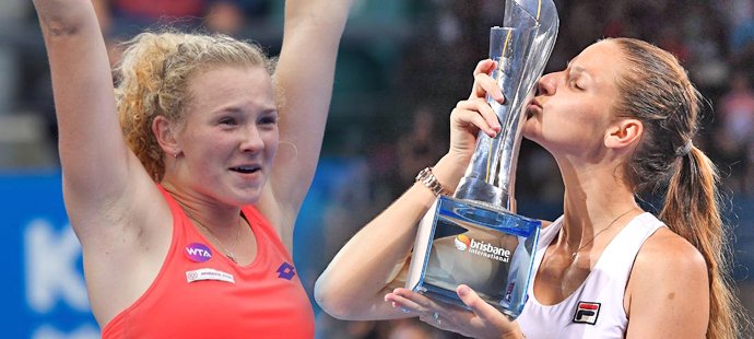 Tenistky Kateřina Siniaková a Karolína Plíšková vyhrály v sobotu turnaje v Šen-čenu, respektive Brisbane