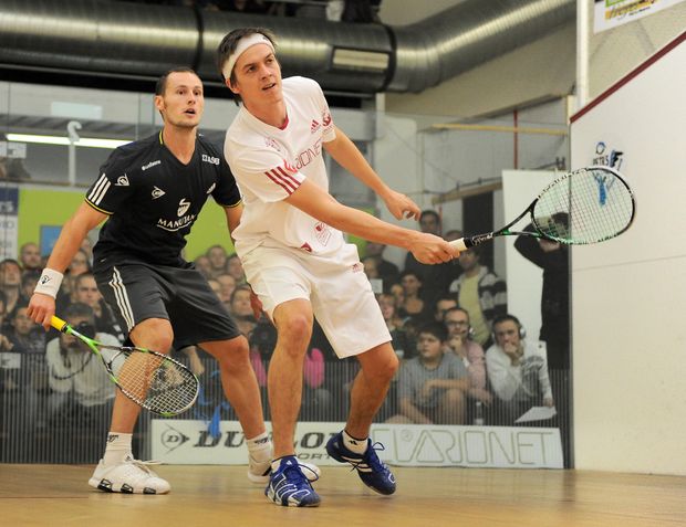 Gregory Gaultier (vlevo) je v součastné době čtvrtým hráčem světového žebříčku. Gregory Gaultier (vlevo) je v součastné době čtvrtým hráčem světového žebříčku.