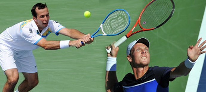 Tomáš Berdych v souboji českých tenistů na turnaji Masters v Šanghaji porazil Radka Štěpánka