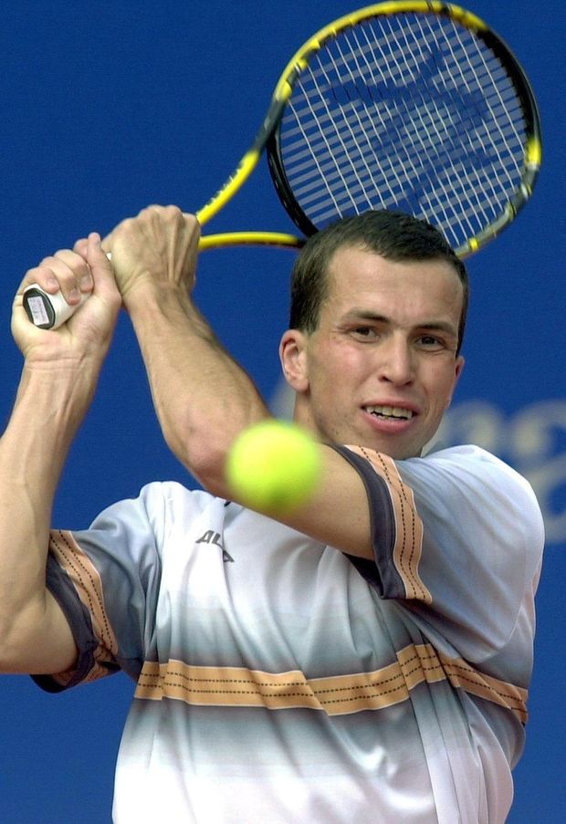 Radek Štěpánek v počátcích své kariéry Radek Štěpánek v počátcích své kariéry