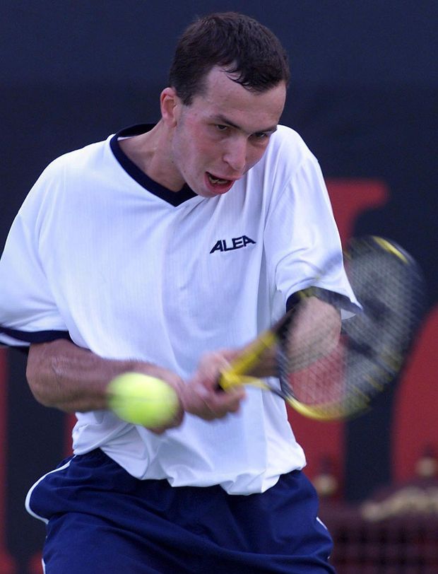 Radek Štěpánek v počátcích své kariéry Radek Štěpánek v počátcích své kariéry