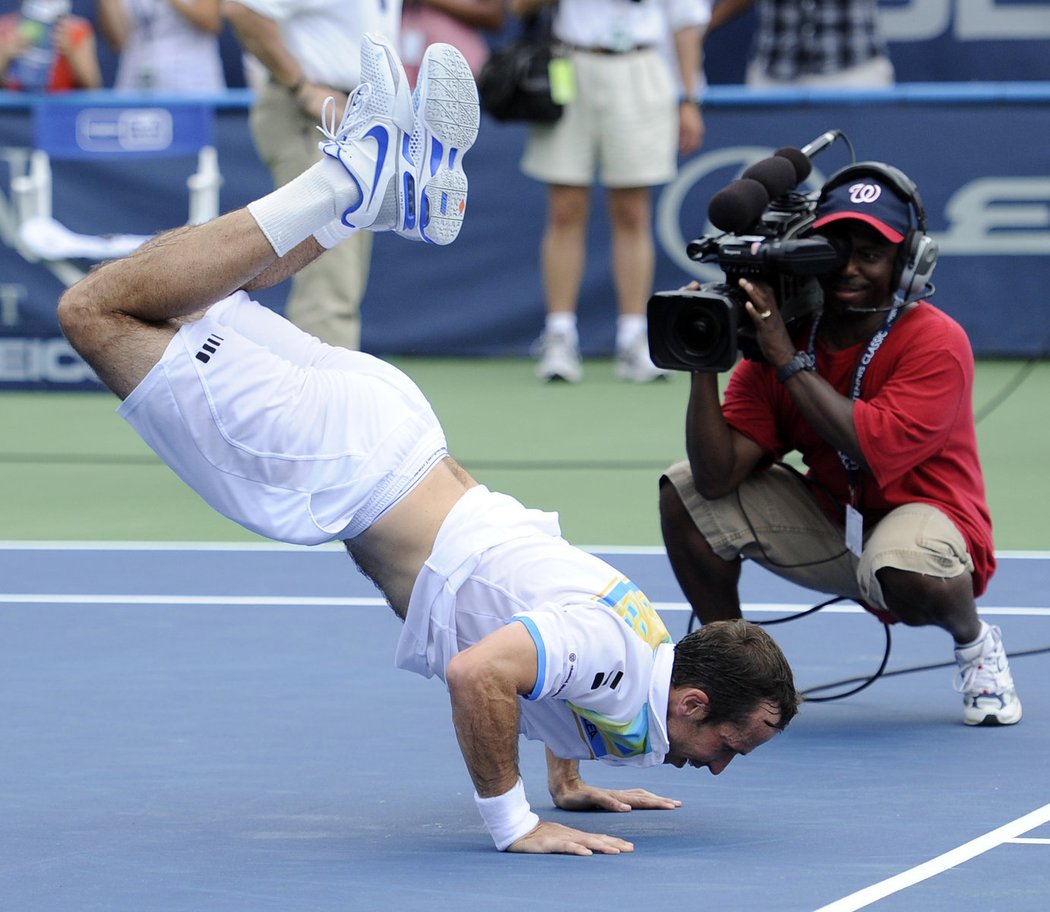 Radek Štěpánek slaví turnajový triumf ve Washingtonu