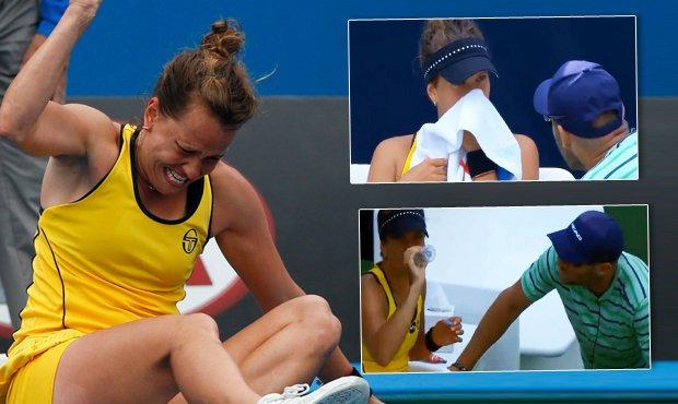 Česká tenistka Barbora Strýcová se nejdřív vztekala, nakonec ale na turnaji v Dubaji otočila zápas s Julií Görgesovou