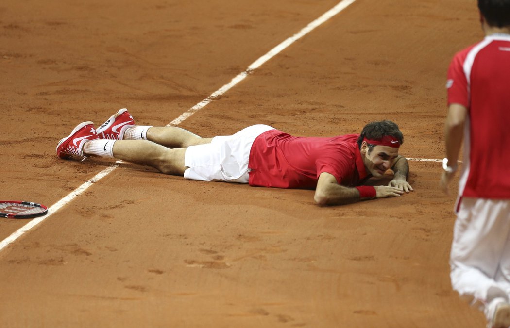 Roger Federer nemohl uvěřit svému úspěchu