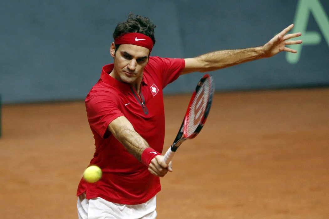 Federer si počínal naprosto suverénně