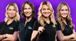 Hvězdný tým tenisových komentátorek Canal+ Sport, zleva Andrea Sestini Hlaváčková, Barbora Strýcová, Lucie Šafářová a Klára Koukalová