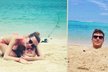 Tomáš Berdych si s přítelkyní Ester užívá dovolenou na Mauriciu. Ester si ho zakopala do písku