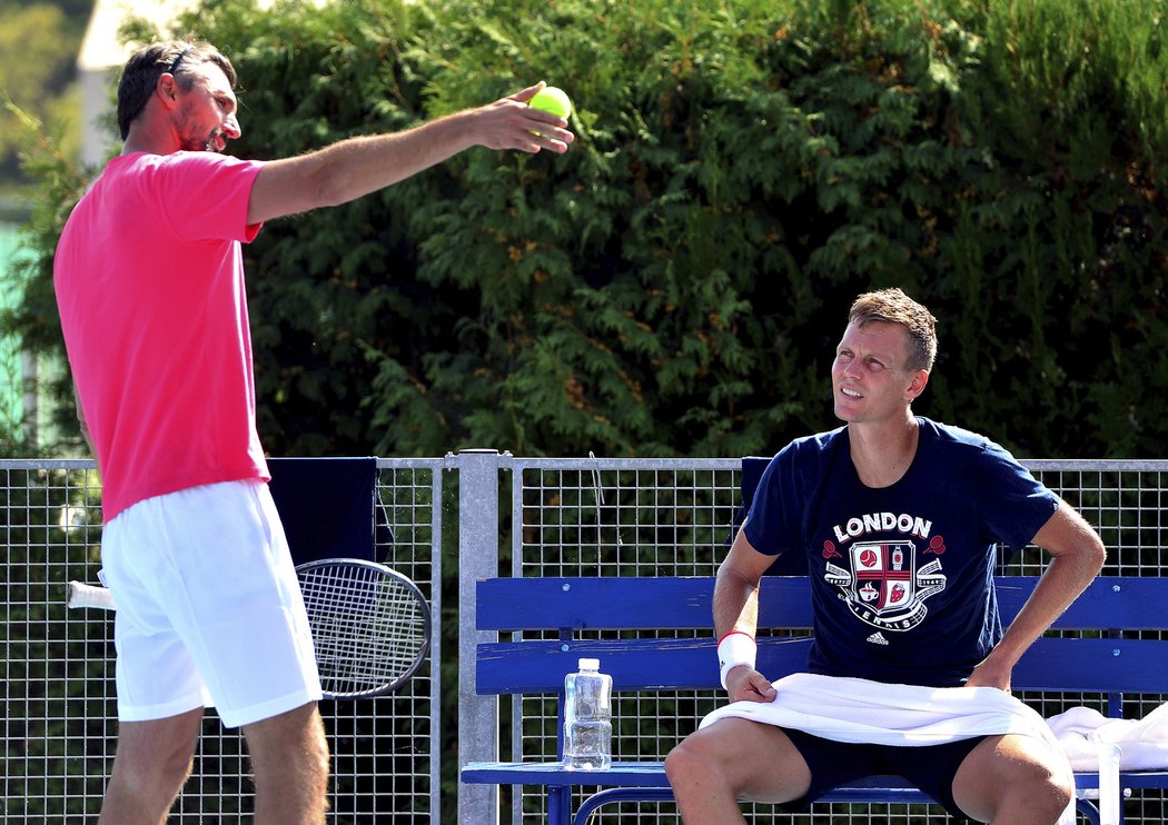 Tomáš Berdych spolupracoval i s wimbledonským šampionem Goranem Ivaniševičem