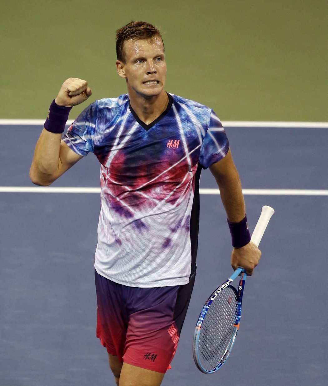 Tomáš Berdych na US Open v září 2015