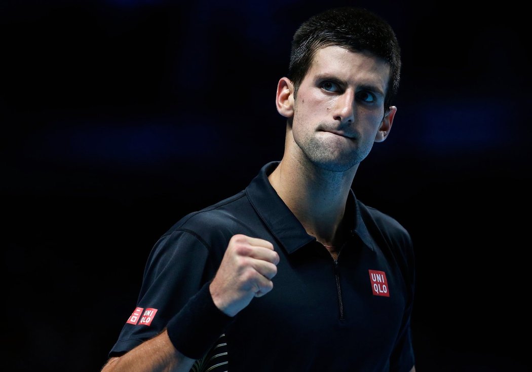 Světová jednička, Srb Novak Djokovič v zápase s Federerem na Turnaji mistrůů v Londýně
