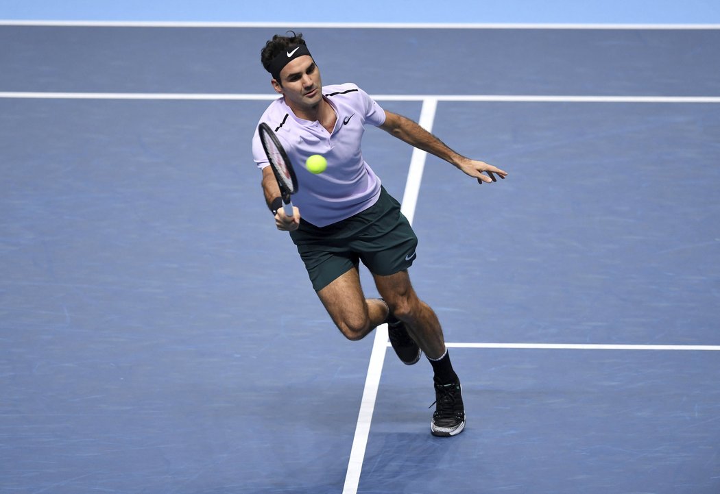 Roger Federer bojoval o postup do finále Turnaje mistrů