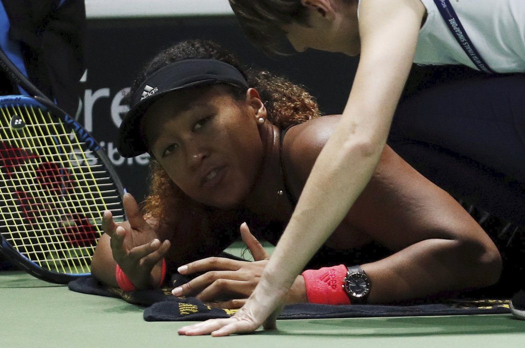 Naomi Ósakaová musela zápas proti Bertensové vzdát