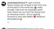 „Vítej do klubu,“ napsala Belinda Bencicová k tweetu Amandy Anisimovové, která stejně jako ona dostala od české tenistky pořádnou lekci