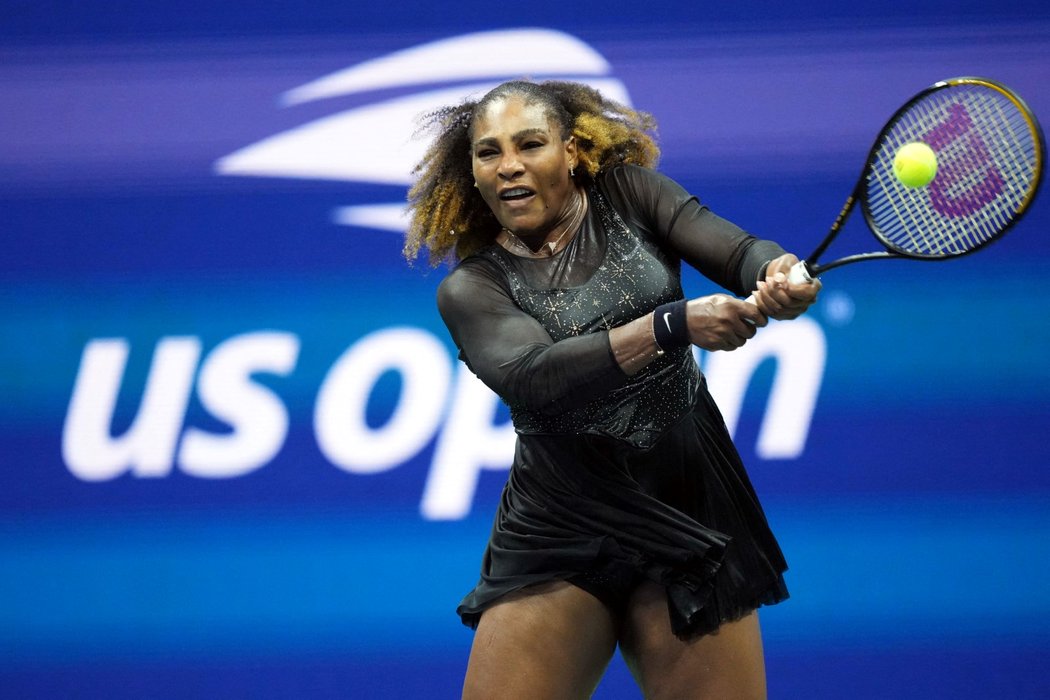 Americká tenistka Serena Williamsová během 1. kola US Open