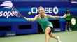 Česká tenistka Marie Bouzková během bitvy o osmifinále US Open