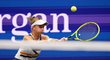 Barbora Krejčíková během čtvrtfinále US Open
