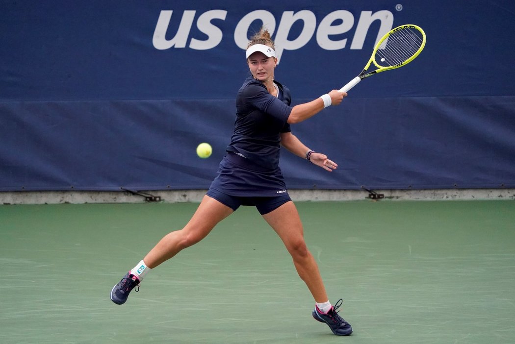 Barbora Krejčíková během 2. kola US Open