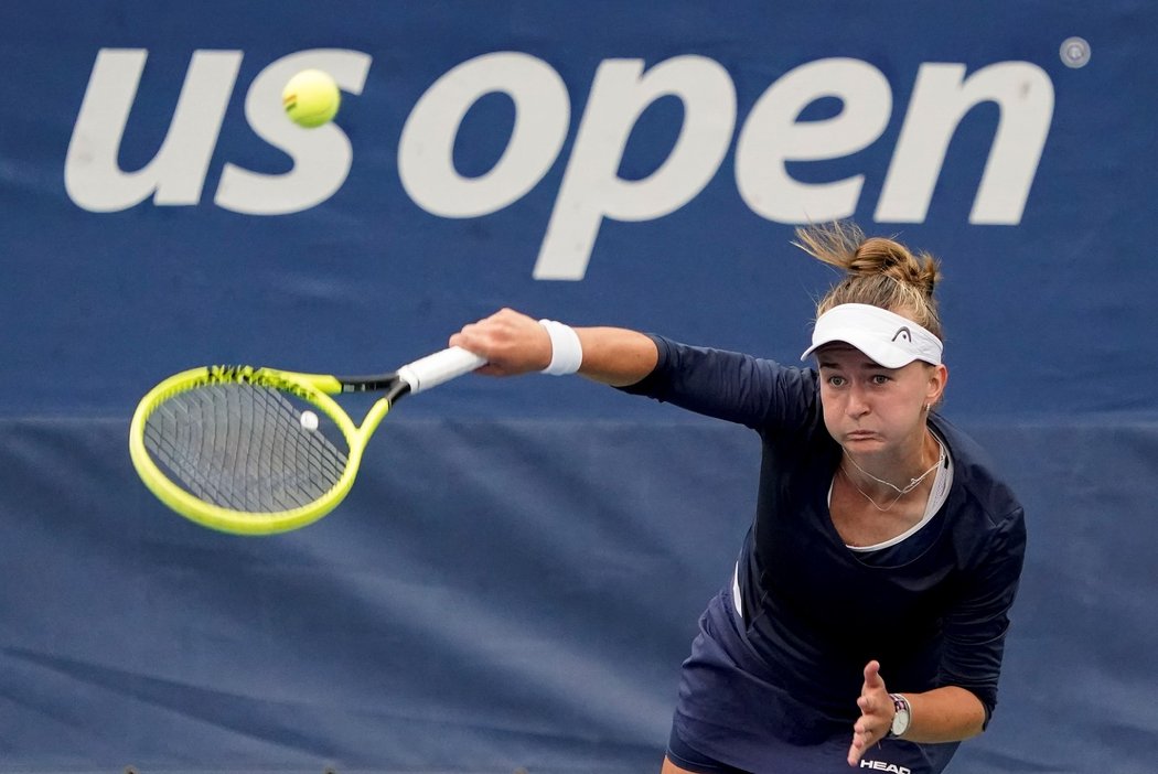 Barbora Krejčíková během 2. kola US Open