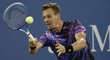 Český tenista Tomáš Berdych v utkání 4. kola US Open