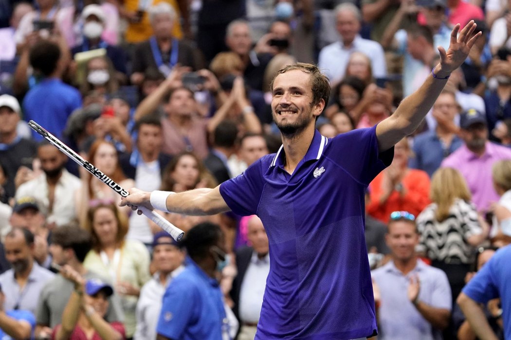 Obrovská radost. Daniil Medveděv na US Open získal svůj první Grand Slam v kariéře