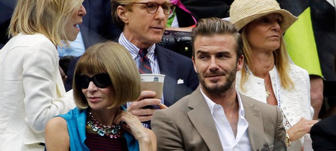 Ze známých tváří se v hledišti objevili například David Beckham...