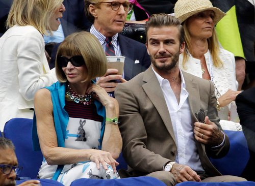 Finále US Open si nenechal ujít ani David Beckham