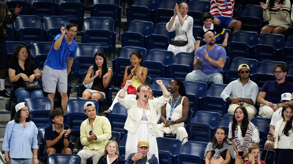 Fanoušci na tenisovém US Open