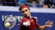 Švýcarský tenista Roger Federer během osmifinále US Open