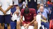 Zklamaný Roger Federer bojoval na US Open i s velkým vedrem a vlhkostí