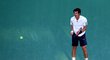 Andy Murray se raduje z úspěšné výměny proti Novaku Djokovičkovi