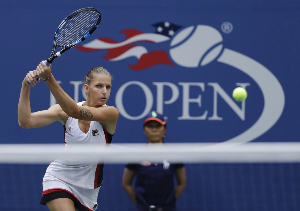 Karolína Plíšková ve finále US Open proti Angelique Kerberové