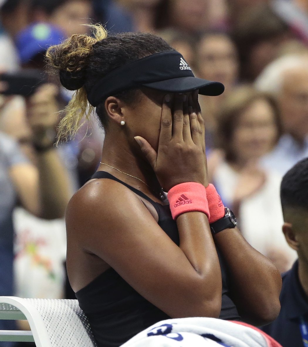 Naomi Ósakaová nemůže uvěřit svému vítězství ve finále US Open