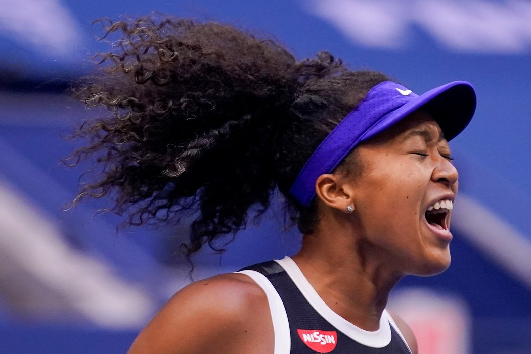 Radost Naomi Ósakaové ve finále US Open