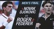 Finále US Open mezi Novakem Djokovičem a Rogerem Federerem zpozdil déšť