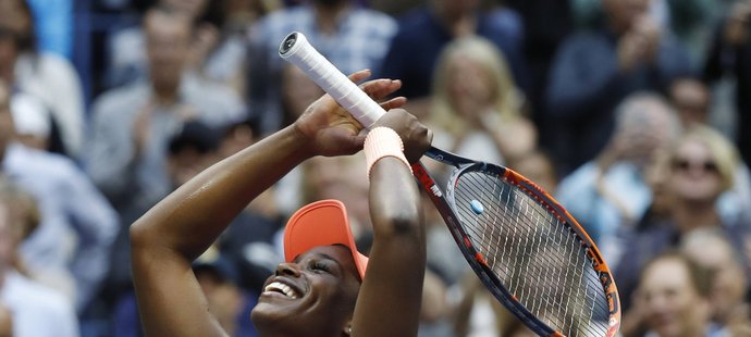 Vítězná euforie Sloane Stephensové po triumfu ve finále US Open