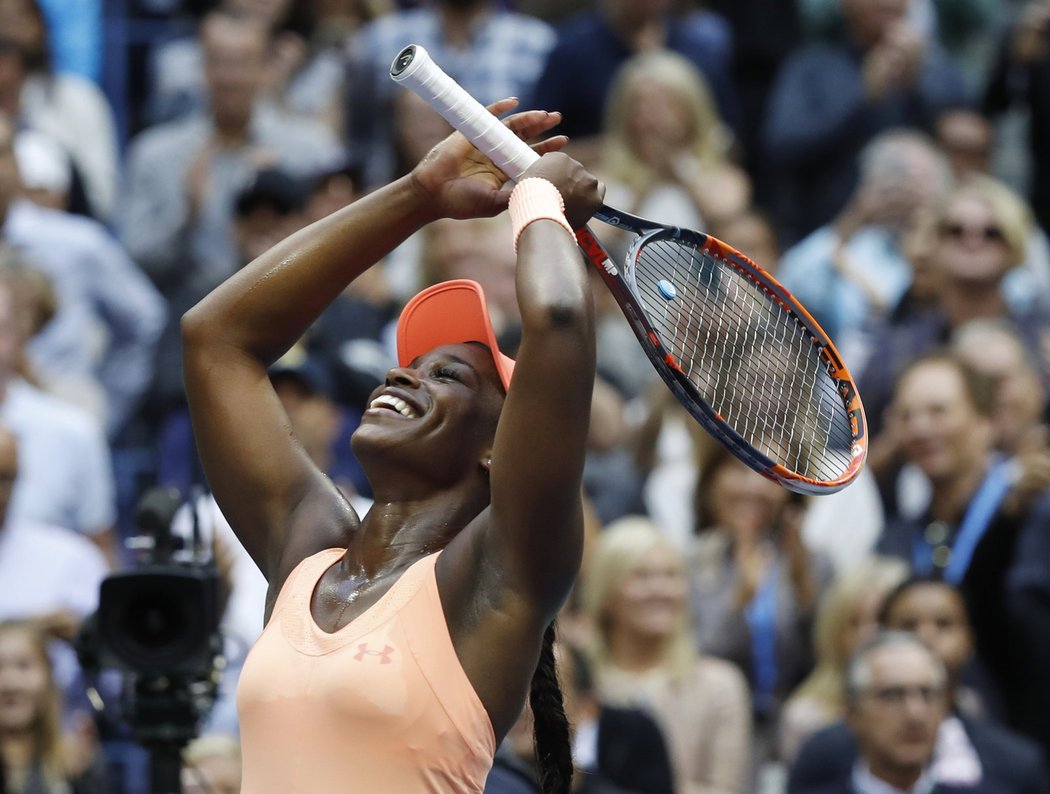 Vítězná euforie Sloane Stephensové po triumfu ve finále US Open