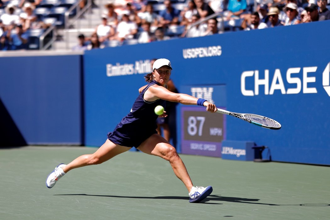 Polská tenistka Iga Šwiateková na letošním US Open