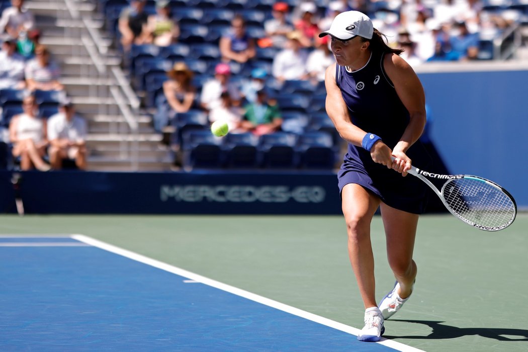 Polská tenistka Iga Šwiateková na letošním US Open