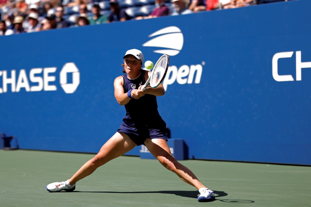 Polská tenistka Iga Šwiateková na letošním US Open