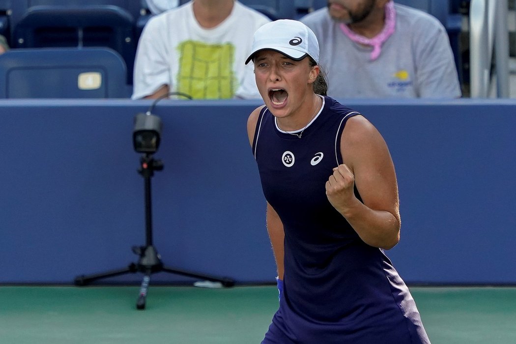 Polská tenistka Iga Šwiateková na letošním US Open