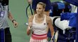 Karolína Plíšková se raduje z postupu do osmifinále US Open