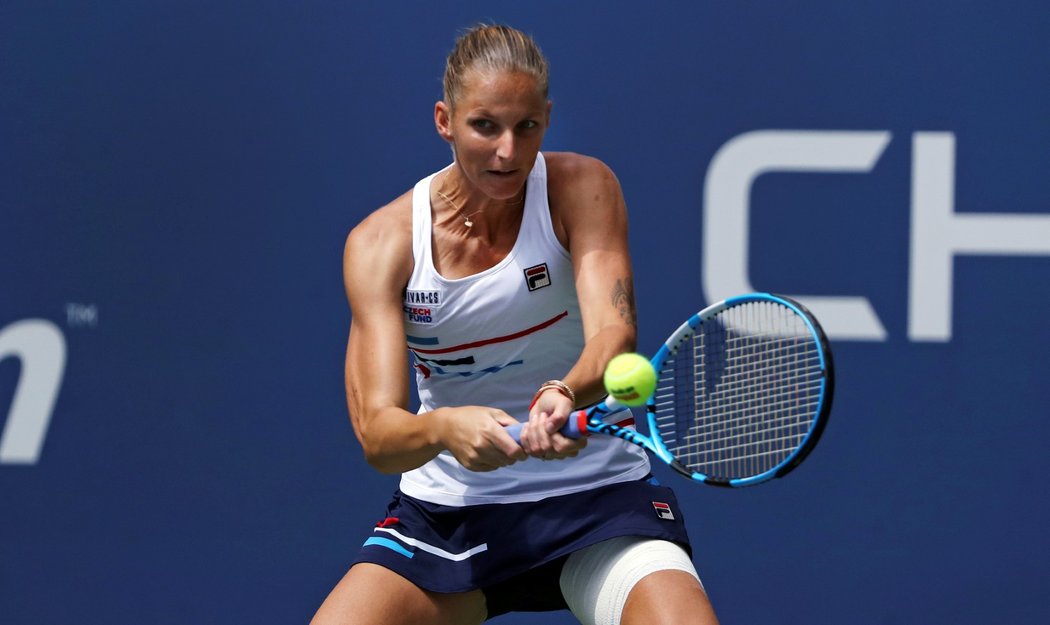 Karolína Plíšková v souboji s Kontaovou na US Open