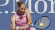 Karolína Plíšková v zápase prvního kola US Open