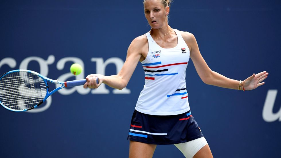 Karolína Plíšková v souboji s Kontaovou na US Open
