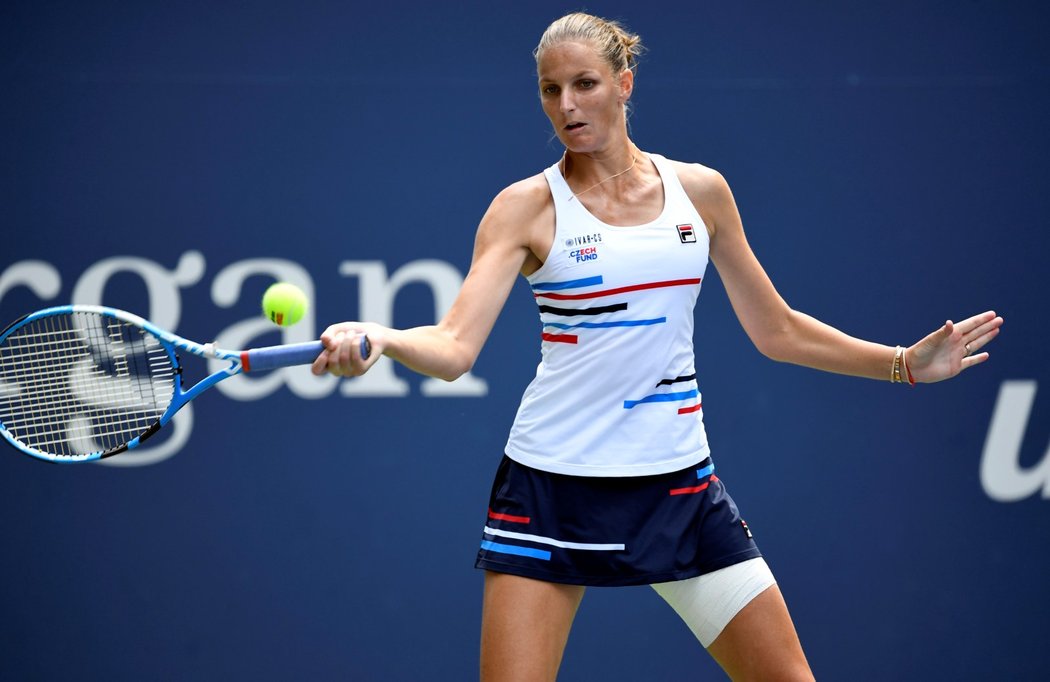 Karolína Plíšková v souboji s Kontaovou na US Open