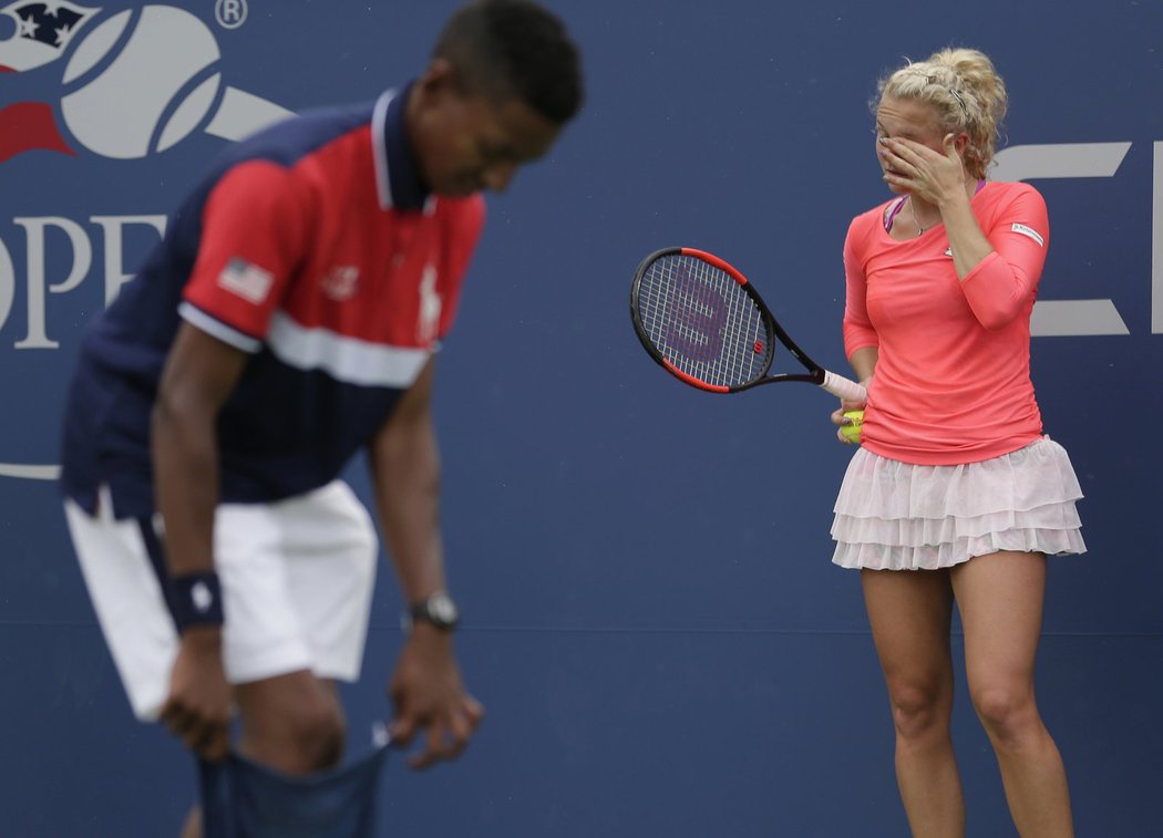 Kateřina Siniaková v prvním kole US Open