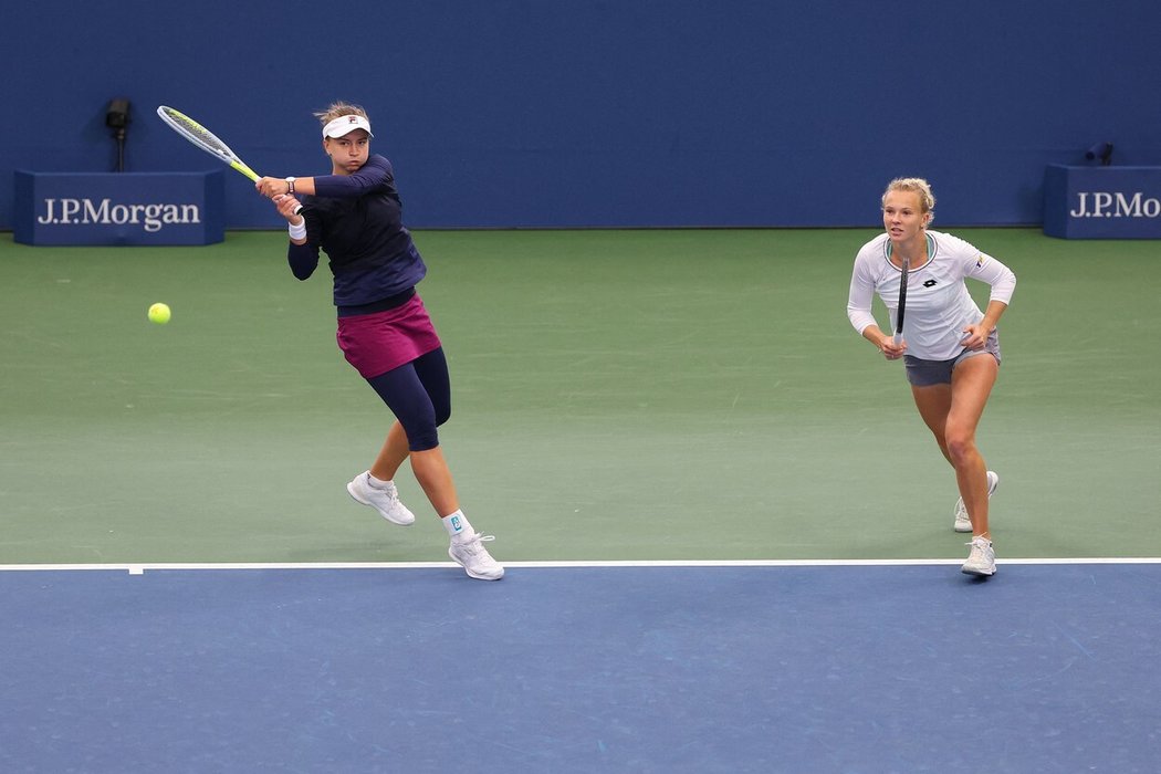 České tenistky Barbora Krejčíková a Kateřina Siniaková si zahrají na US Open finále ženské čtyřhry