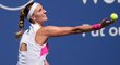 Česká tenistka Petra Kvitová během utkání na tenisovém US Open