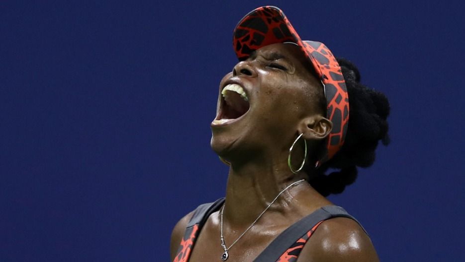 Venus Williamsová se raduje z postupu do semifinále US Open